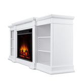 Flame Eliot Grand Entertainment VividFlame Media Indoor Electric Fireplace TV Stand, 1500W, Includes Remote Control & Firebox, White T3X6 - product image 2