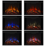 Flame Eliot Grand Entertainment VividFlame Media Indoor Electric Fireplace TV Stand, 1500W, Includes Remote Control & Firebox, White T3X6 - product image 7