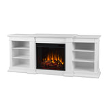 Flame Fresno Electric Media Indoor Electric Fireplace TV Stand, 72-in, 1500W, White Z6M3 - product image 1