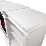Flame Fresno Electric Media Indoor Electric Fireplace TV Stand, 72-in, 1500W, White Z6M3 - product image 5