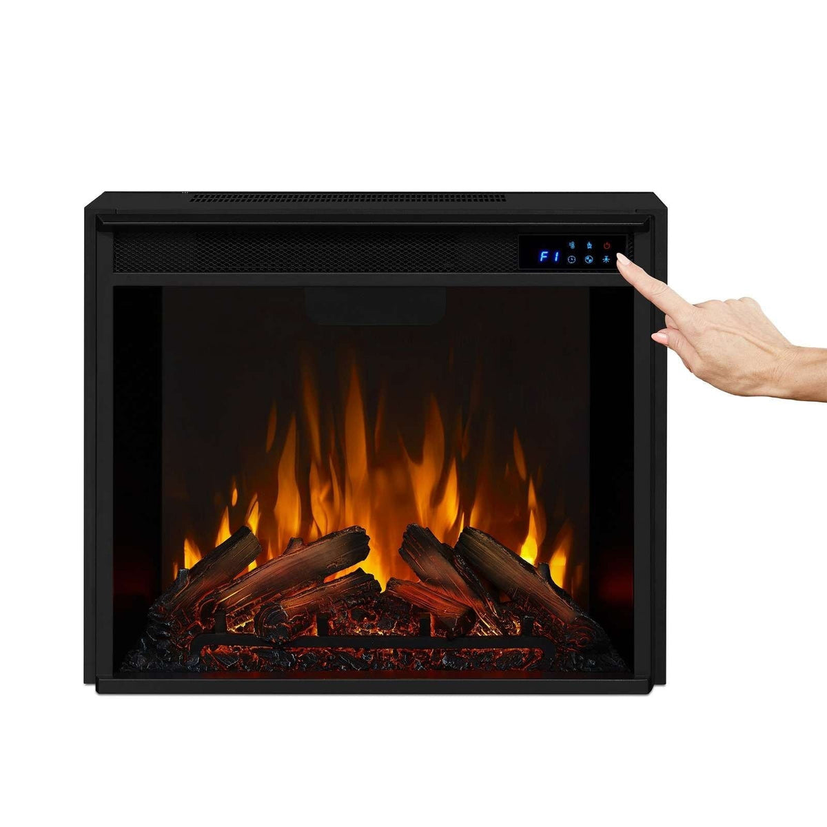 Flame Fresno Electric Media Indoor Electric Fireplace TV Stand, 72-in, 1500W, White Z6M3 - product image 6