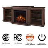 Flame Valmont Media Indoor Electric Fireplace TV Stand, 74-in, 1500W, Includes Remote Control & Firebox, Chestnut Oak A1O6 - product image 8