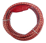 16/3 Outdoor Snowflake Extension Cord with Grounded Outlet, Red/White, 7.5-m P1J9 - product image 1
