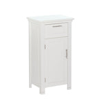 Home Somerset Single Door Bathroom & Laundry Storage Cabinet with Drawer & Adjustable Shelf, White T3Z0 - product image 1