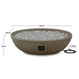 Oval Concrete Propane Fire Pit in Glacier Gray, 48-in F9G6 - product image 3