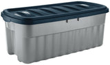 Roughneck Jumbo Storage Box with Lid, 189-L, Grey/Blue F8N9 - product image 1