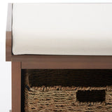 Lonan Wicker Storage Bench, Grey Wash/White, 16.1-in x 47-in x 19.9-in S7P8 - product image 4