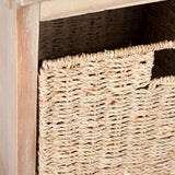 Lonan Wicker Storage Bench, Grey Wash/White, 16.1-in x 47-in x 19.9-in S7P8 - product image 5