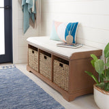 Lonan Wicker Storage Bench, Grey Wash/White, 16.1-in x 47-in x 19.9-in S7P8 - product image 7