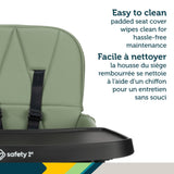 Lily Compact Foldable Mineral Green High Chair D1Q6 - product image 1
