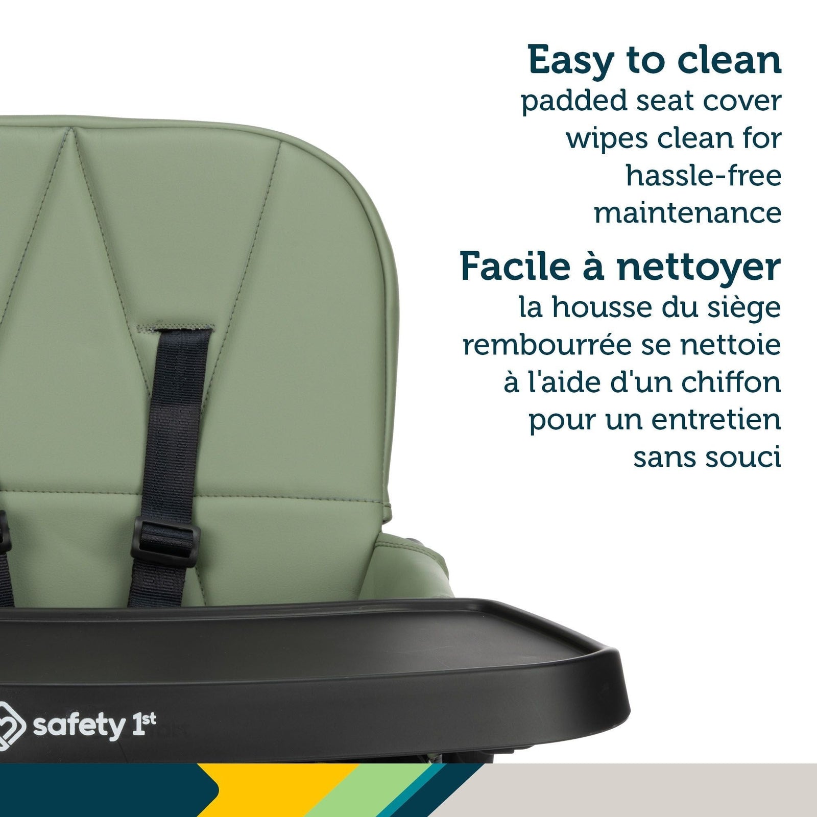 Lily Compact Foldable Mineral Green High Chair D1Q6 - product image 1