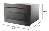 Black Stainless Steel Microwave Drawer Oven, 24-in E8E6 - product image 7