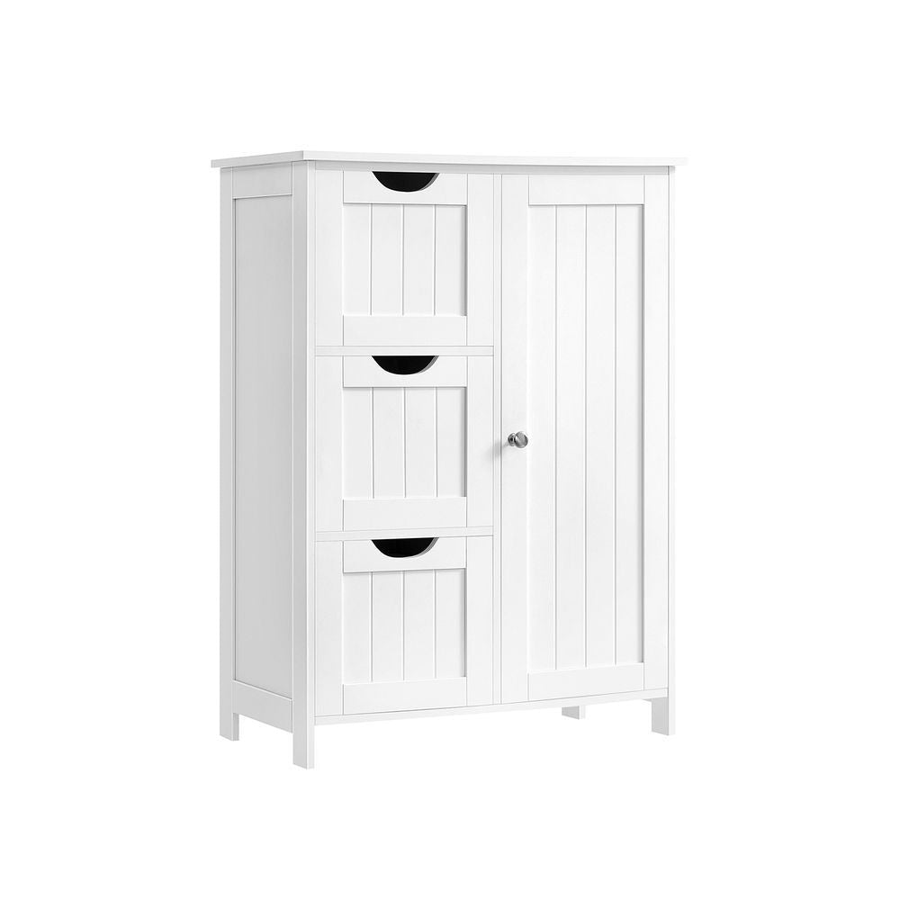 3-Drawer White Home Cabinet with Adjustable Dividers N4L5 - product image 1
