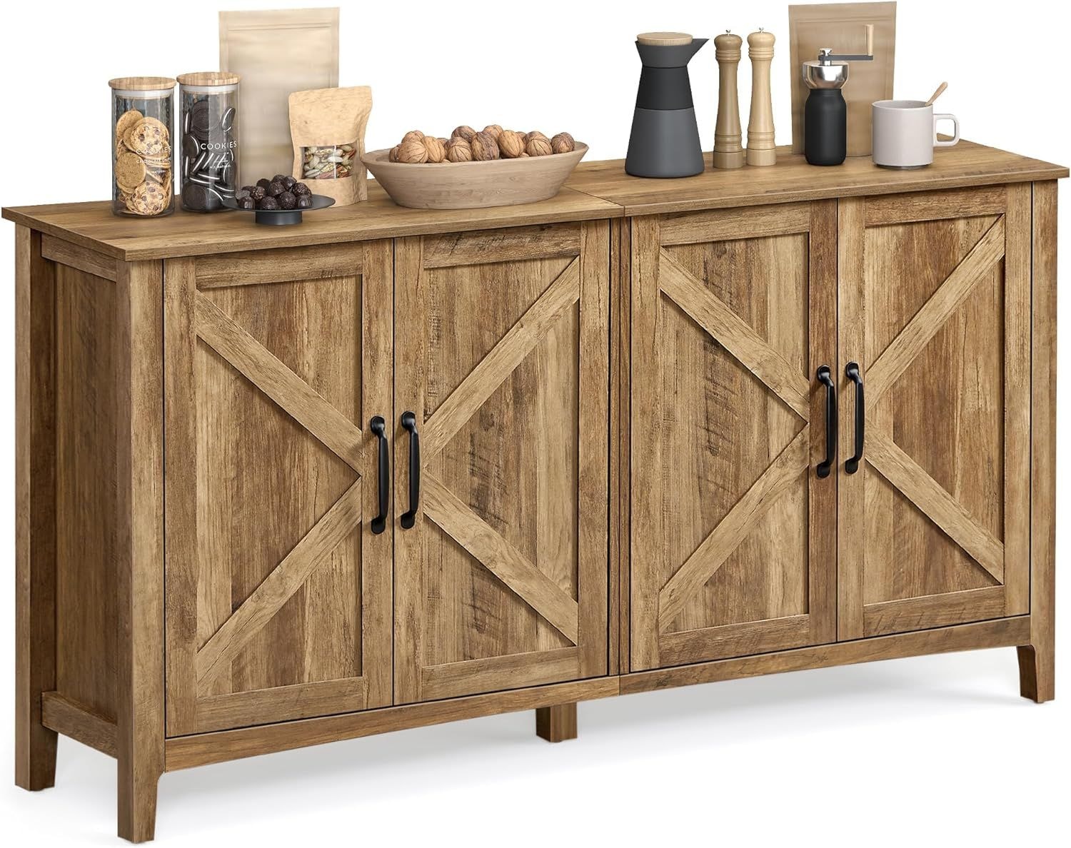 Home 4-Door Farmhouse Buffet Cabinet V1I9 - product image 1