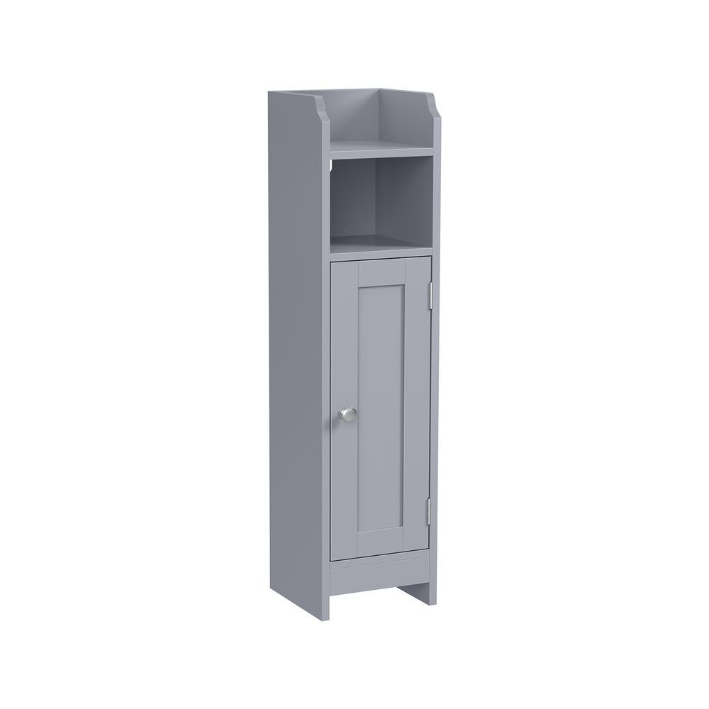 Home 6-Tier Dove Grey Cabinet with 5 Adjustable Shelves M6I0 - product image 1