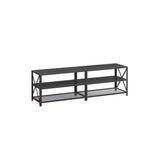 Home 70-in 3-Tier Industrial Black TV Stand W9Q8 - product image 1