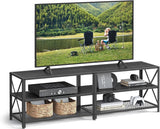 Home 70-in 3-Tier Industrial Black TV Stand W9Q8 - product image 2