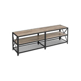 Home 70-in 3-Tier Industrial Greige/Black TV Stand Y7W5 - product image 1