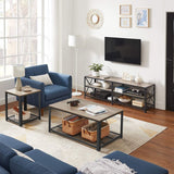 Home 70-in 3-Tier Industrial Greige/Black TV Stand Y7W5 - product image 5