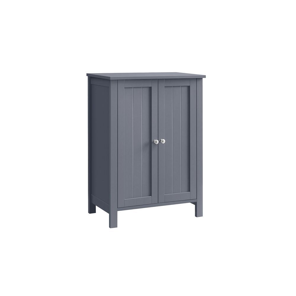 Home Dove Grey Floor Cabinet with 2 Adjustable Shelves H7S7 - product image 1