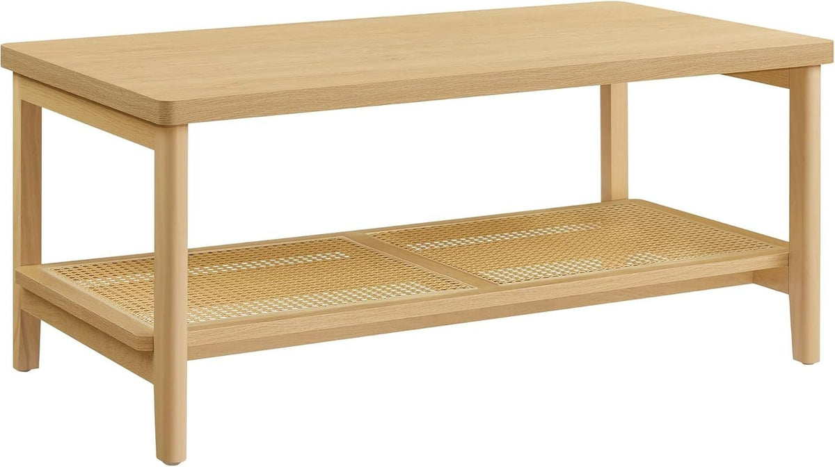 Home EKHO Collection Caramel Brown Synthetic Leather Bench L8E7 - product image 2
