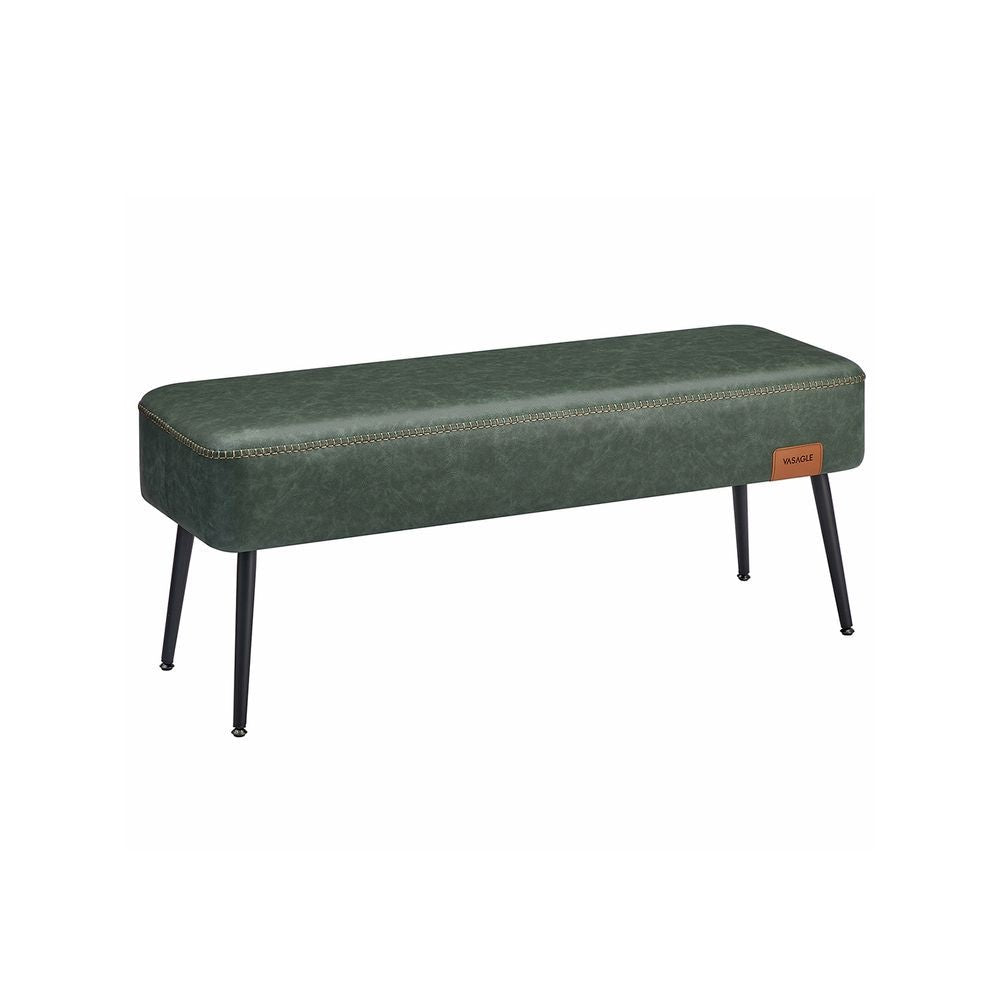 Home EKHO Collection Forest Green Synthetic Leather Bench H5R7 - product image 1