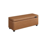 Home Mid-Century Modern Brown Storage Ottoman J8C2 - product image 1