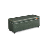 Home Mid-Century Modern Green Storage Ottoman I7Q8 - product image 1