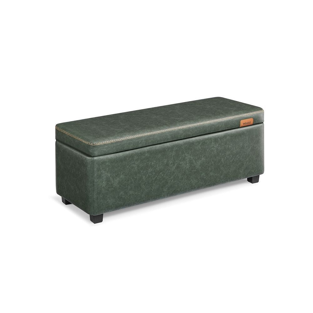 Home Mid-Century Modern Green Storage Ottoman I7Q8 - product image 1