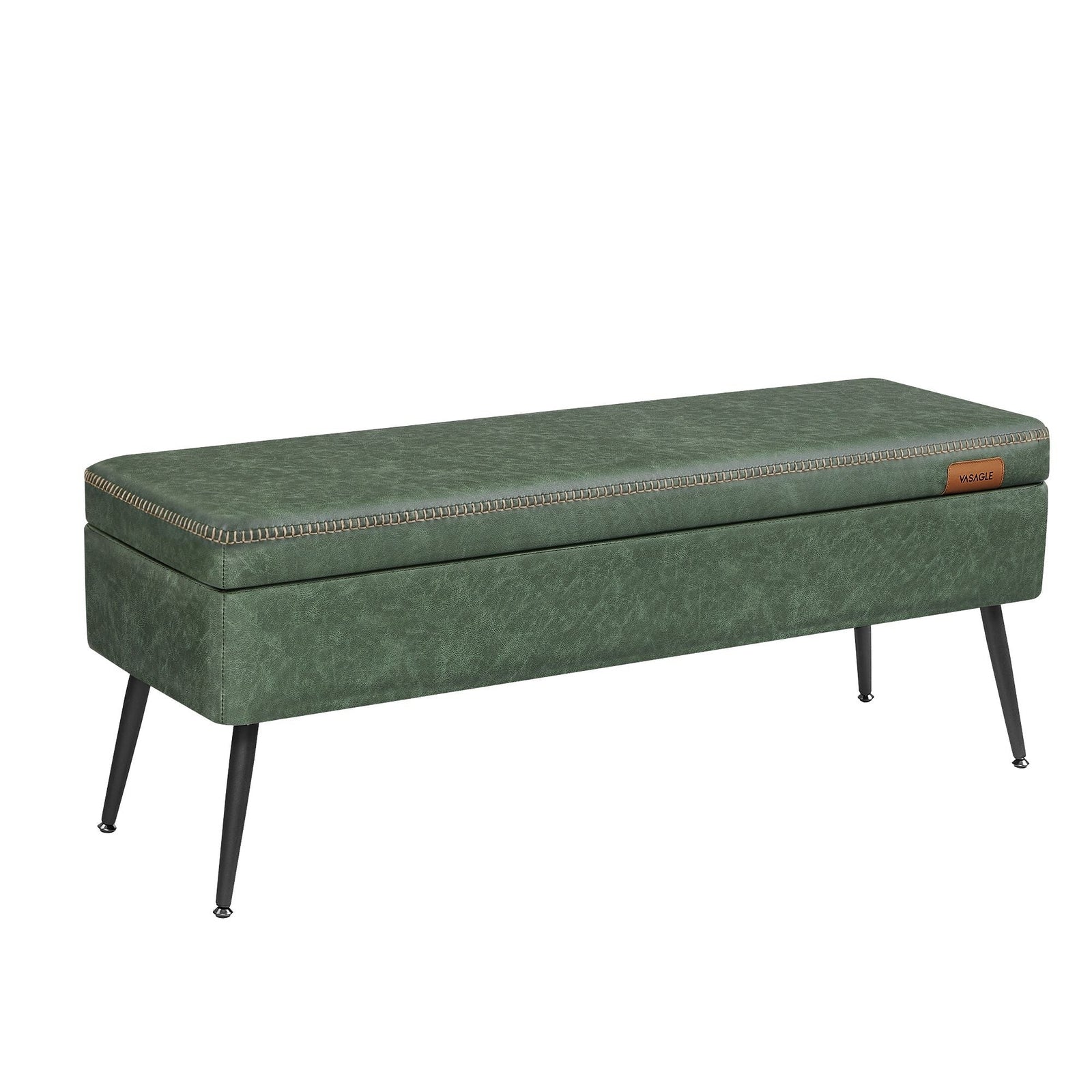 Home Modern Forest Green Ottoman Storage Bench G8O9 - product image 1