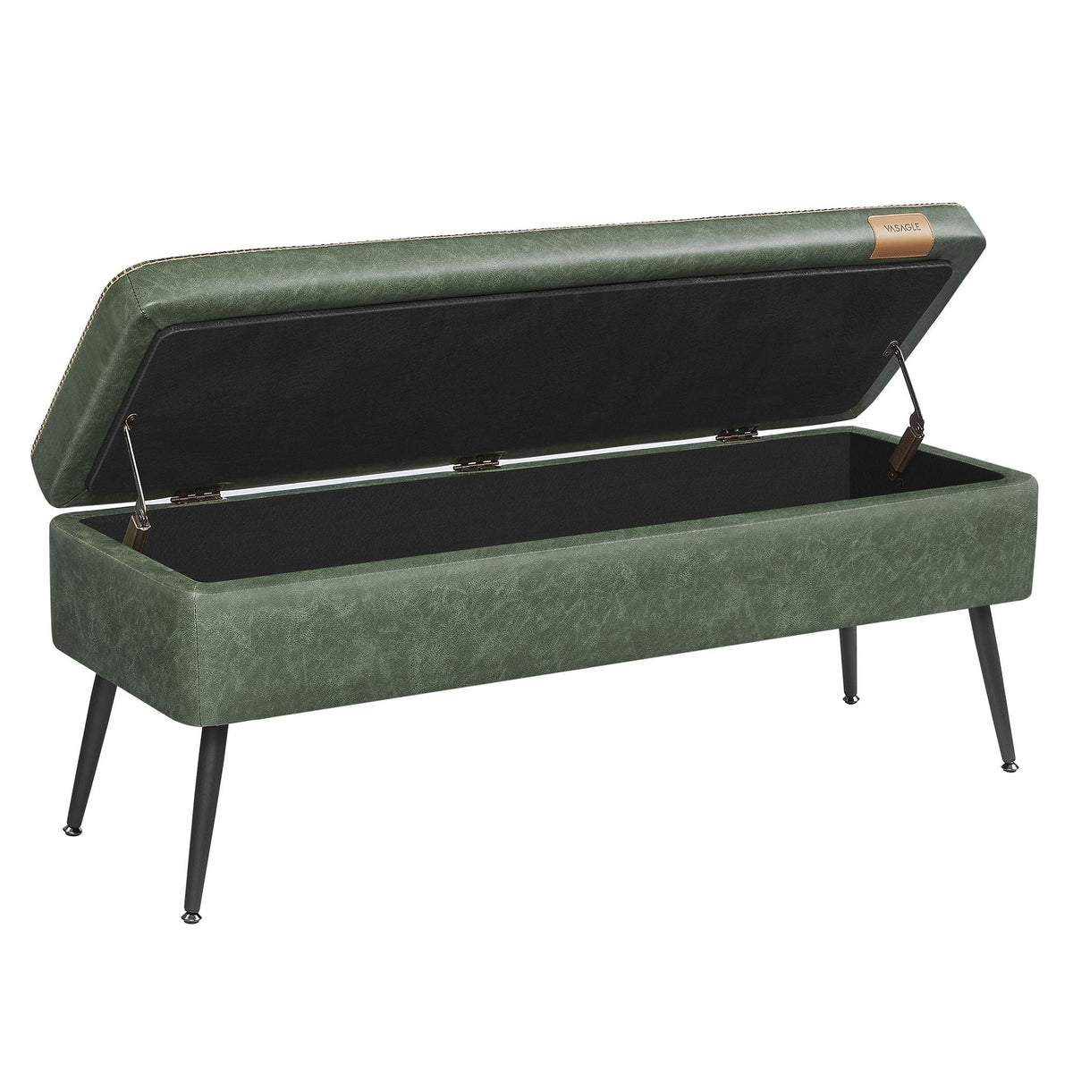 Home Modern Forest Green Ottoman Storage Bench G8O9 - product image 3