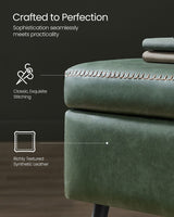 Home Modern Forest Green Ottoman Storage Bench G8O9 - product image 8