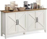 Home Rustic White/Honey Brown Buffet/Storage Cabinet K5Y8 - product image 1