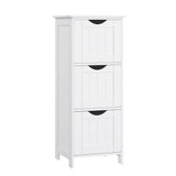 Home White Freestanding Cabinet with 3 Drawers Z3I6 - product image 1