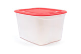 Storage Box with Lid, 63-L, Red/White, 63 Litre Storage Container F2C5 - product image 2