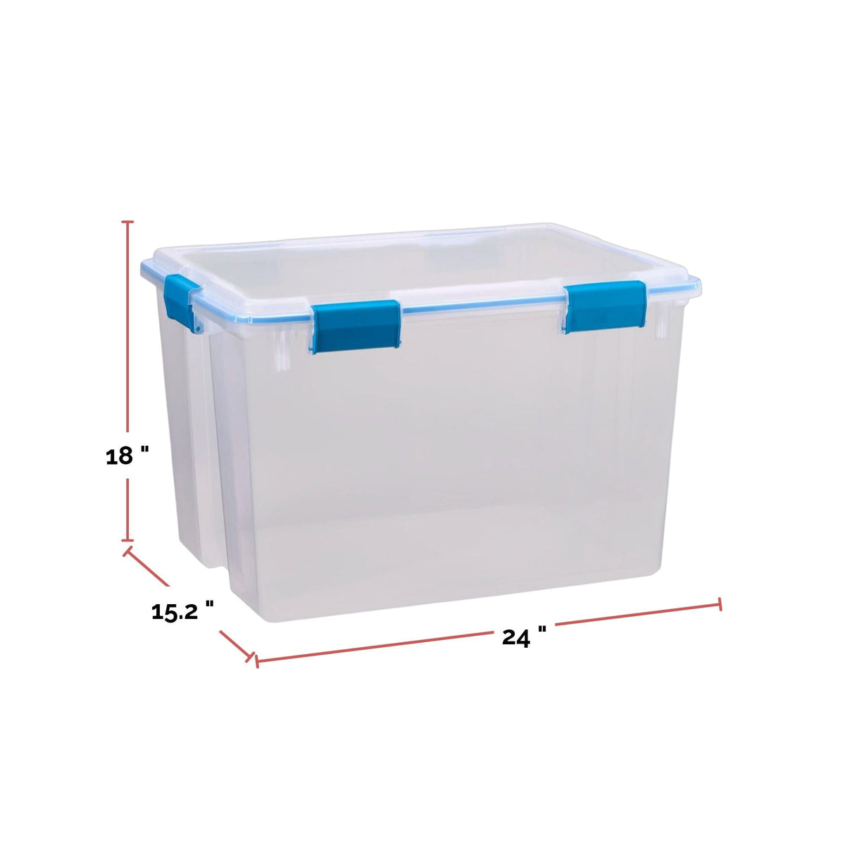 Clear Storage Box with Gasketed Lid, 76-L B9Q2 - product image 4