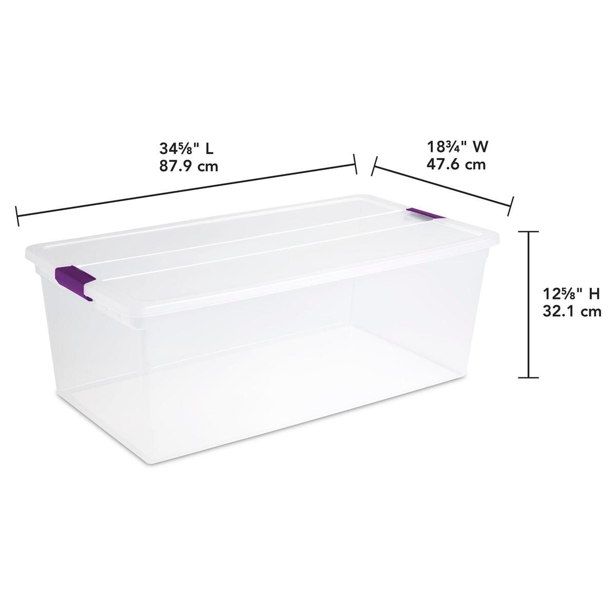 ClearView Storage Box with Latched Lid, 104-L T4M1 - product image 5