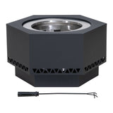 Hexagonal Low Smoke Stainless Steel Fire Pit, 26-in R0F9 - product image 1