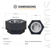 Hexagonal Low Smoke Stainless Steel Fire Pit, 26-in R0F9 - product image 4