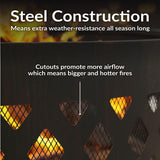 Decor Cut Out Wood-Burning Fire Ring, 36-in T9M6 - product image 4