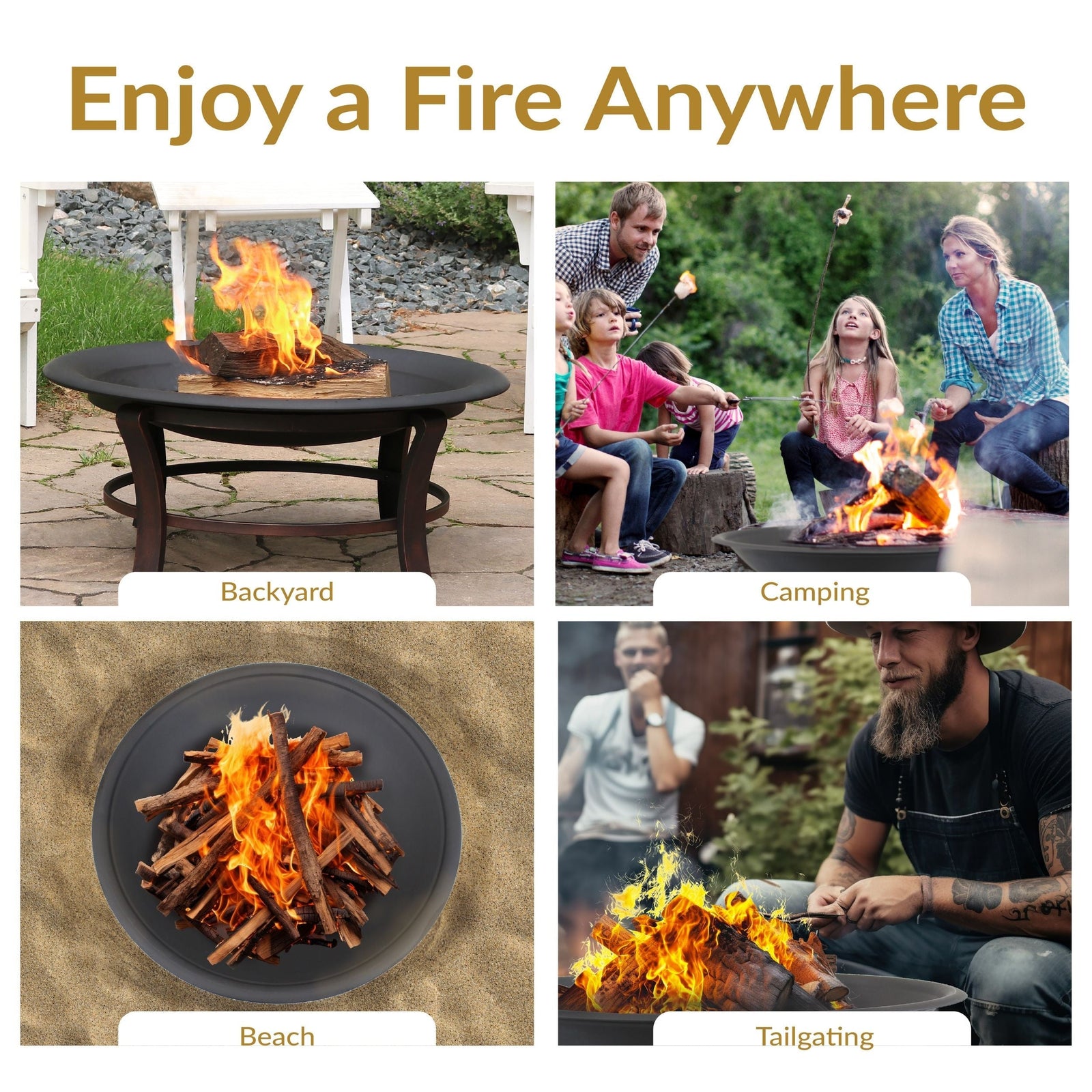 Decor Replacement Fire Pit Bowl, Black, 32-in Y3K6 - product image 3