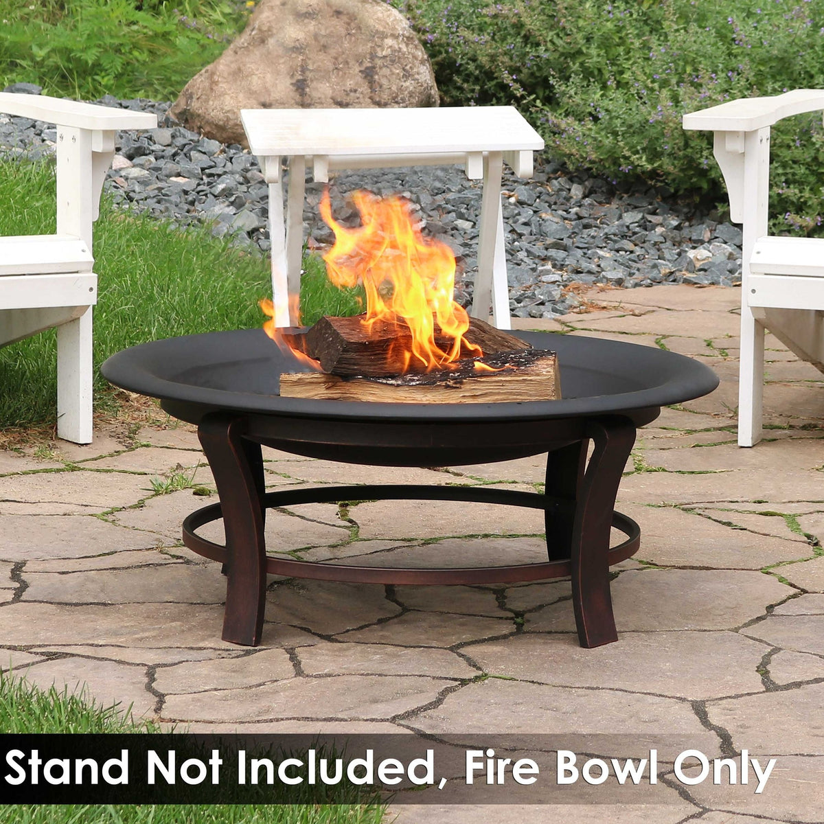 Decor Replacement Fire Pit Bowl, Black, 32-in Y3K6 - product image 4