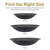 Decor Replacement Fire Pit Bowl, Black, 32-in Y3K6 - product image 6