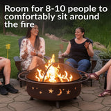 Décor Steel Cosmic Fire Pit, Extra-Large, 42-in Y4X7 - product image 7
