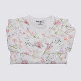 The Elk Baby Floral Print Premium Organic Cotton Play and Grow Rib Foot Zippy, Various Sizes F0H3 - product image 1