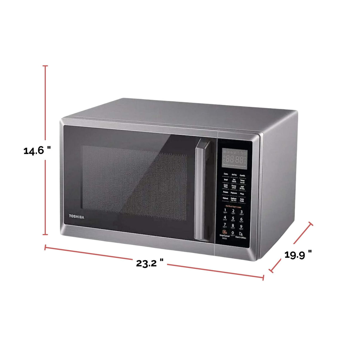 Countertop Microwave, Stainless Steel Air Fryer, 1500 W, 1.0-cu-ft S3M0 - product image 6