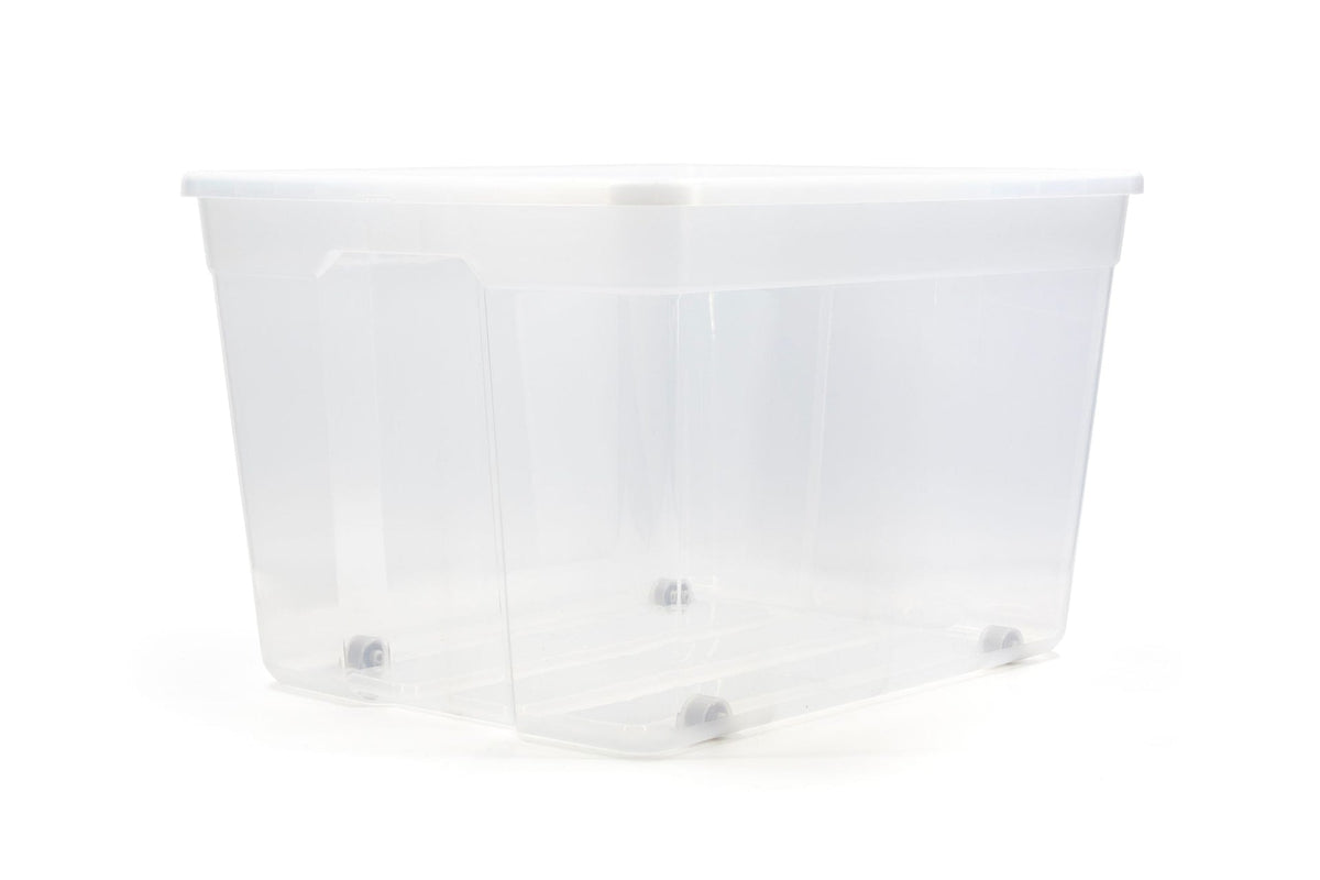 type A Clear Storage Tote with Wheels, 80-L C9E4 - product image 1