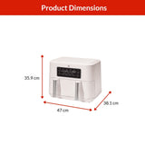 Colour Series Trizone Air Fryer, Shortbread Colour, 9-qt P7H4 - product image 4