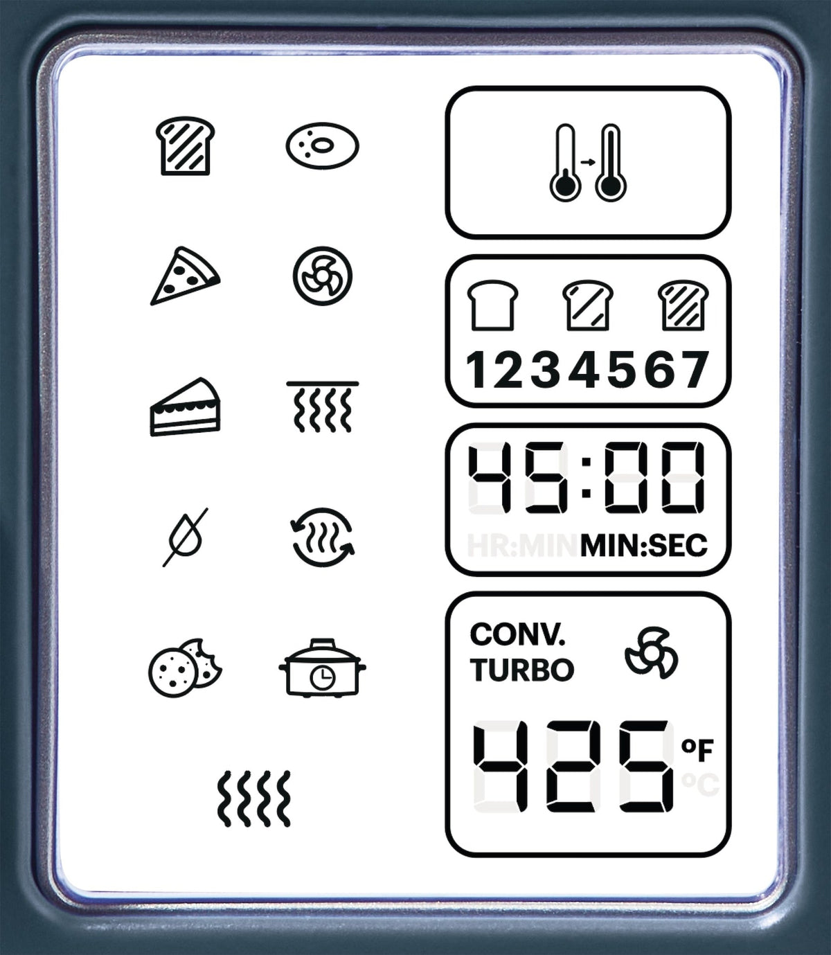 Digital Multi-Functional Air Fryer Toaster Oven with 11 Pre-Set Functions, Bluefin, 6-Slices V3E4 - product image 5