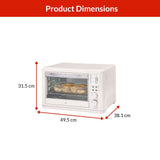Digital Multi-Functional Air Fryer Toaster Oven with 11 Pre-Set Functions, Shortbread, 6-Slices W0Y6 - product image 7